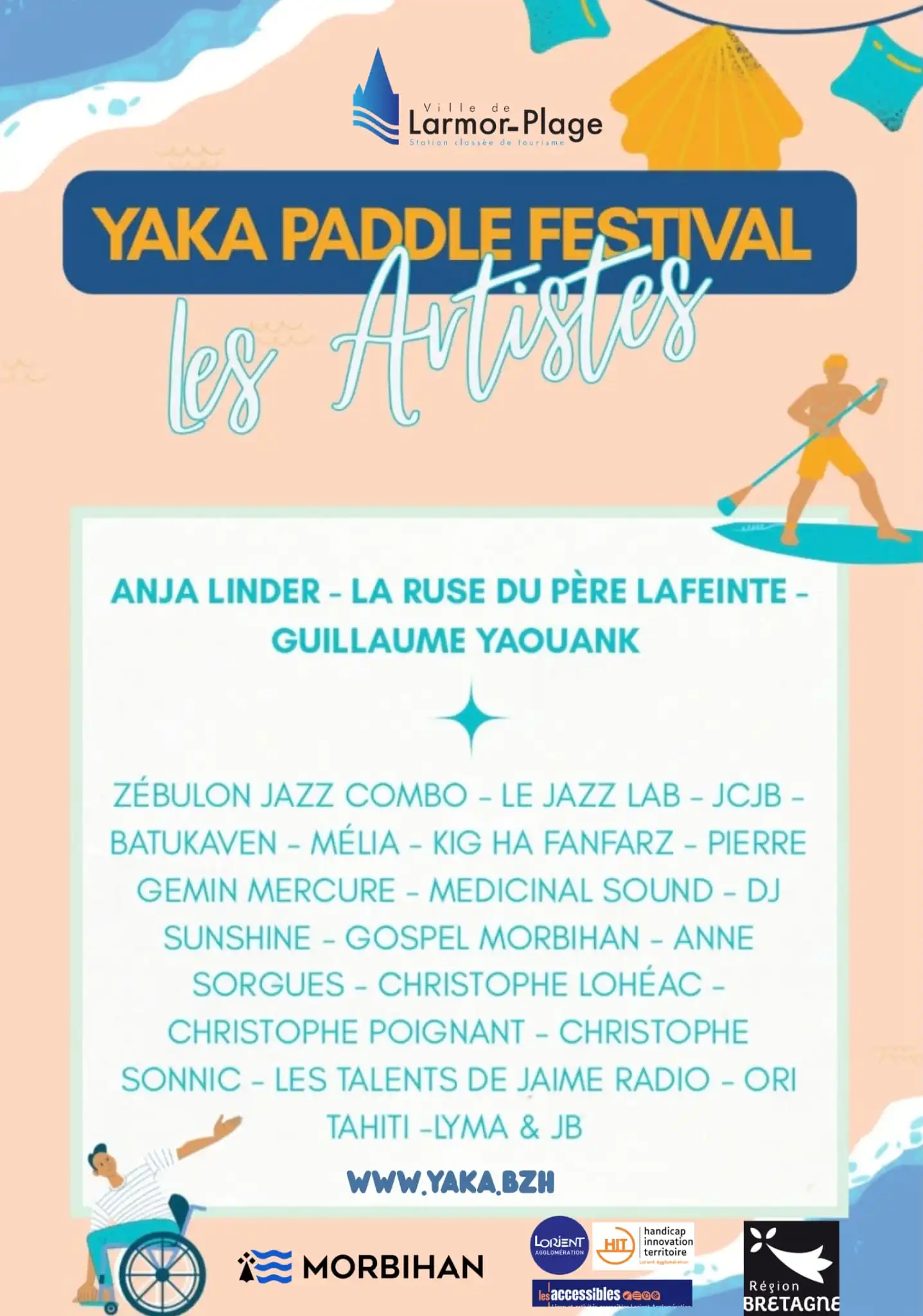 Artistes Yaka Paddle Festival 2026